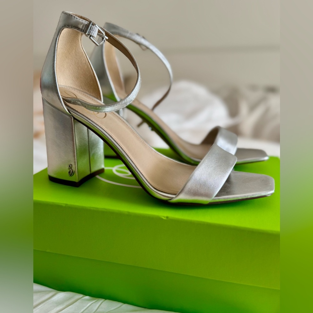 Sam Edelman Silver Daniella Women’s Heels Size 9